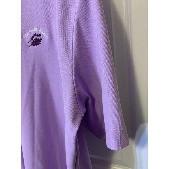 Cutter & Buck Polo Golf Dry Tech Men’s Sz XL Fair Oaks Ranch Purple Distress - Picture 7 of 10